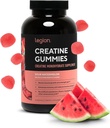 LEGION Creatinine Monohydrat Gummies - Clean Chewable Creatin Supplement for Styrke, Endurance & Muscle Inddrivelse - 30 Sour Watermelon Flavor Serveringer - Ingen kunstige flavors eller sødestoffer
