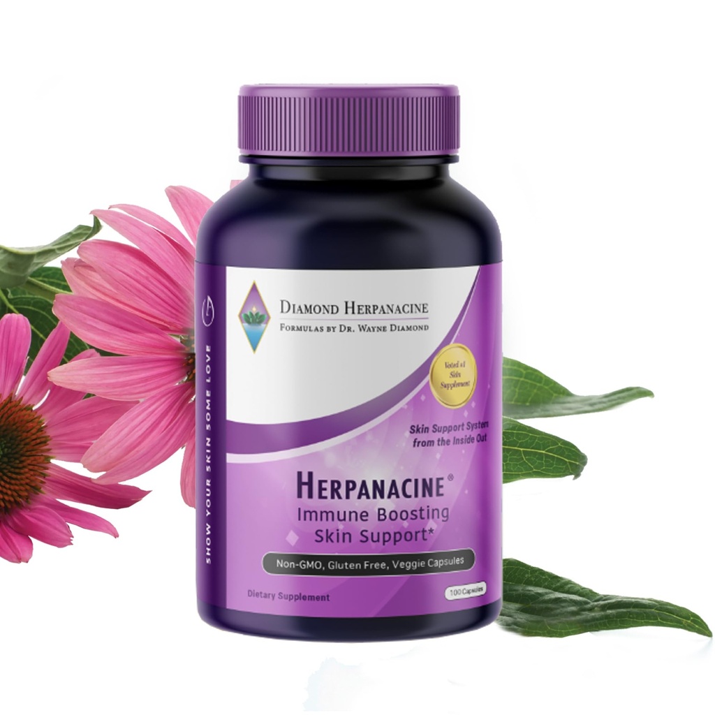 Diamond Natural Skin Care og immunforsvar - Vitaminer til at hjælpe Clear Skin - Komplet hud og immunsystem support fra Inside Out - Lavet med naturlige ingredienser - (200 Greve)