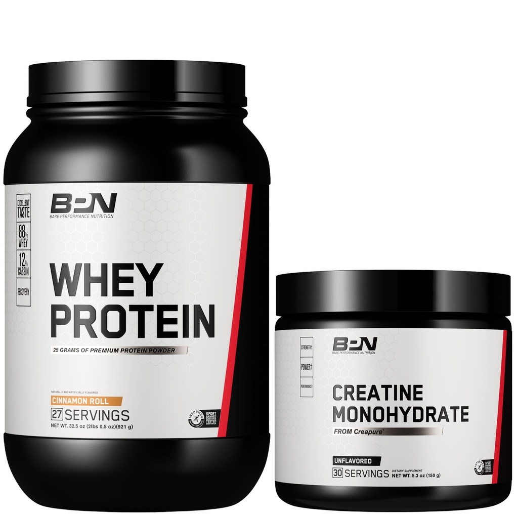 BPN Whey Cinnamel Roll Protein + Creatin Bundle