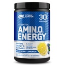 Optimum Nutrition Amino Energy - Pre Workout med grøn te, BCAA, Aminosyrer, Keto Friendly, Green Coffee Extract, Energy Powder - Blåbær Lemonade, 30 Servering (Packaging May Vary)