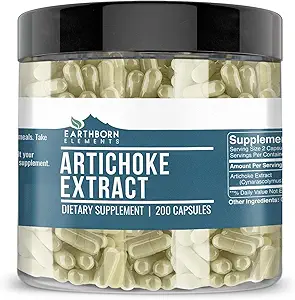 Earthborn Elements Artichoke Extract 200 Kapsler, Pure & Ufortyndet, Ingen tilsætningsstoffer