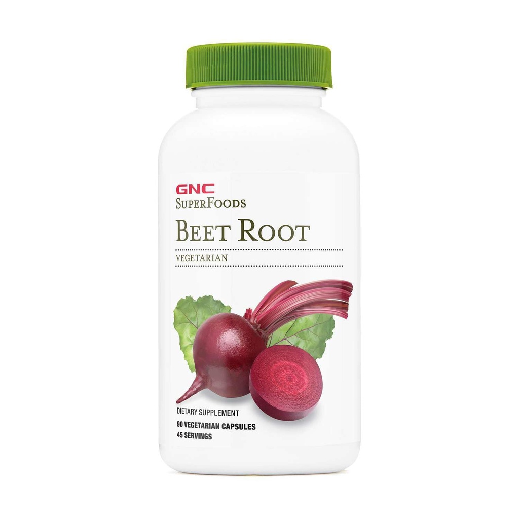 GNC SuperFoods Beet Root, giver 60 mg chlorophyll, 90 kapsler