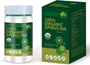 Certificeret 100% Organic Spirulina Powder 4.23oz / 120g Rich in Rich in Beta- Caroten (vitamin A) og B- 12 med naturligt occurring GLA, Vega Non- GMO- Superfood supplement