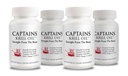 Kaptajner Pure Antarctic Krill Oil Softgels - 124; Omega 3 EPA, DHA med Astaxanthin & Phospholipids - 124; Ingen tilsætningsstoffer eller kemikalier - 124; 1000mg per servering, 60 kapsler, 4- Pack