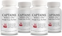 Kaptajner Pure Antarctic Krill Oil Softgels - 124; Omega 3 EPA, DHA med Astaxanthin & Phospholipids - 124; Ingen tilsætningsstoffer eller kemikalier - 124; 1000mg per servering, 60 kapsler, 4- Pack