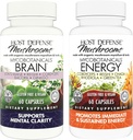Værtsforsvar bundle med MycoBotanicals Brain * Kapsler, 60 Greve & MycoBotanicals Energi * Kapsler, 60 Greve - Support Memory & Focus - Support Vedvarende Energi *