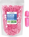 XPRS Nutra Størrelse 000 Tomme kapsler - 1000 Tomme Tomme Gelatine kapsler - Piller til det selv supplement Kapselfyld - Fyldelig farve Gel Caps piller (Pink)