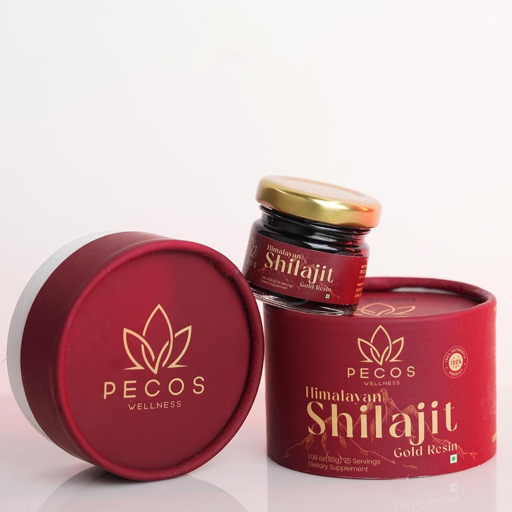 Pure Himalaya Shilajit Resin High Potency Gold Grade for Mænd & Kvinder; 100 Servere til energi Boost & Immun Support, 85 + Trace Minerals, 76% + Fulvic Acid, med Lab Test Report, 30g