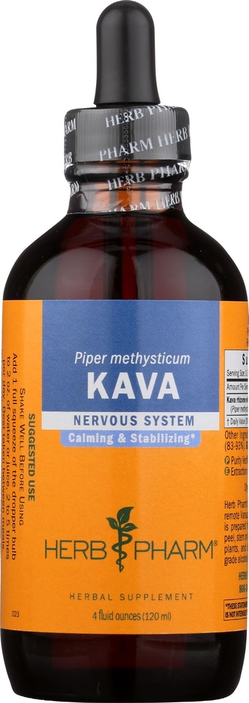 Organic Kava Root Liquid Extract for Stress Support & Relaxation: Vegan Kava Extract, Non- GMO Kava Kava Tincture for Calm & Relaxed Mood, Gluten- Free, 4 Oz Relax124; Op til 3 Måneders Tilgang