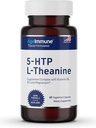 5- HTP Formel til stress Relief og afslapning støtte til Teens og voksne med 5- HTP, L- Theanin, B6-vitamin, B12-vitamin, Magnesium - Læge Formuleret - Magnesium Stearate Free - 60 kapsler.