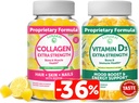 Lunakai Collagen and Vitamin D3 Gummies Bundle - Non-GMO Anti Aging Supplements for Men & Women - Immunity, Bone and Mood Support Gummy for Adults - 30 Days Supply