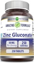 Amazing Formulas Zink Gluconate 50 Mg Supplement Note 124; Tablets Note 124; Non- GMO Note 124; Gluten- Free