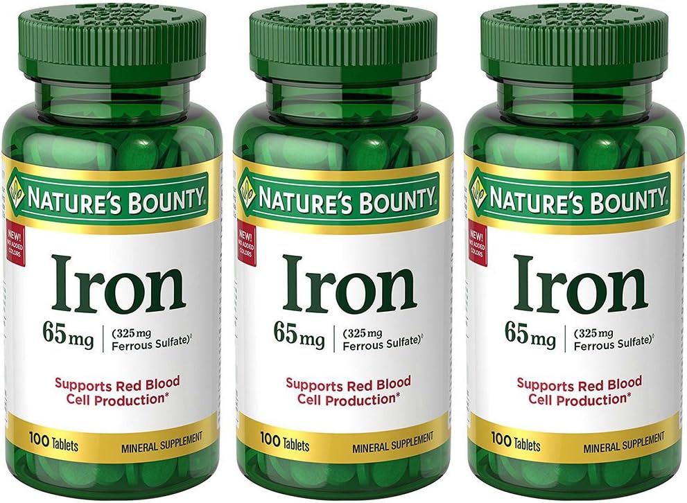 Jern 65 mg, 3 flasker (100 Tæl)