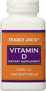 Trader Joe 's Vitamin D-3 1000iu, 180softgel