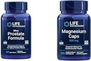 Life Extension Ultra Prostata Formel & Magnesium Caps, 500 mg, Magnesium Oxide, Citrat, Succinat, Heart Health, Sunde Knogler, Metabolisme Support, 100 Vegetariske Kapsler