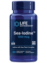 Life Extension Sea- Jod ™, kelp og bladderwrack-deriveret jod, understøtter sunde niveauer af denne essentielle næringsstof til thyreoidea sundhed og andre, ikke-GMO, Gluten- fri, vegetar, 60 kapsler