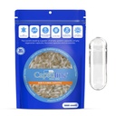 Capsulin Størrelse 0 Tomme Gelatine Kapsler, Clear - 1000 Greve Name 124; Gluten Free, Kosher, Non- GMO Certificeret # 124; Pure Bovin Pill Caps for DIY Supplement Fyldning