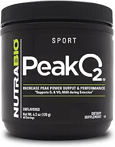 NutraBio Peak O2, Unflavored, 4,2 oz (120 g), Labs