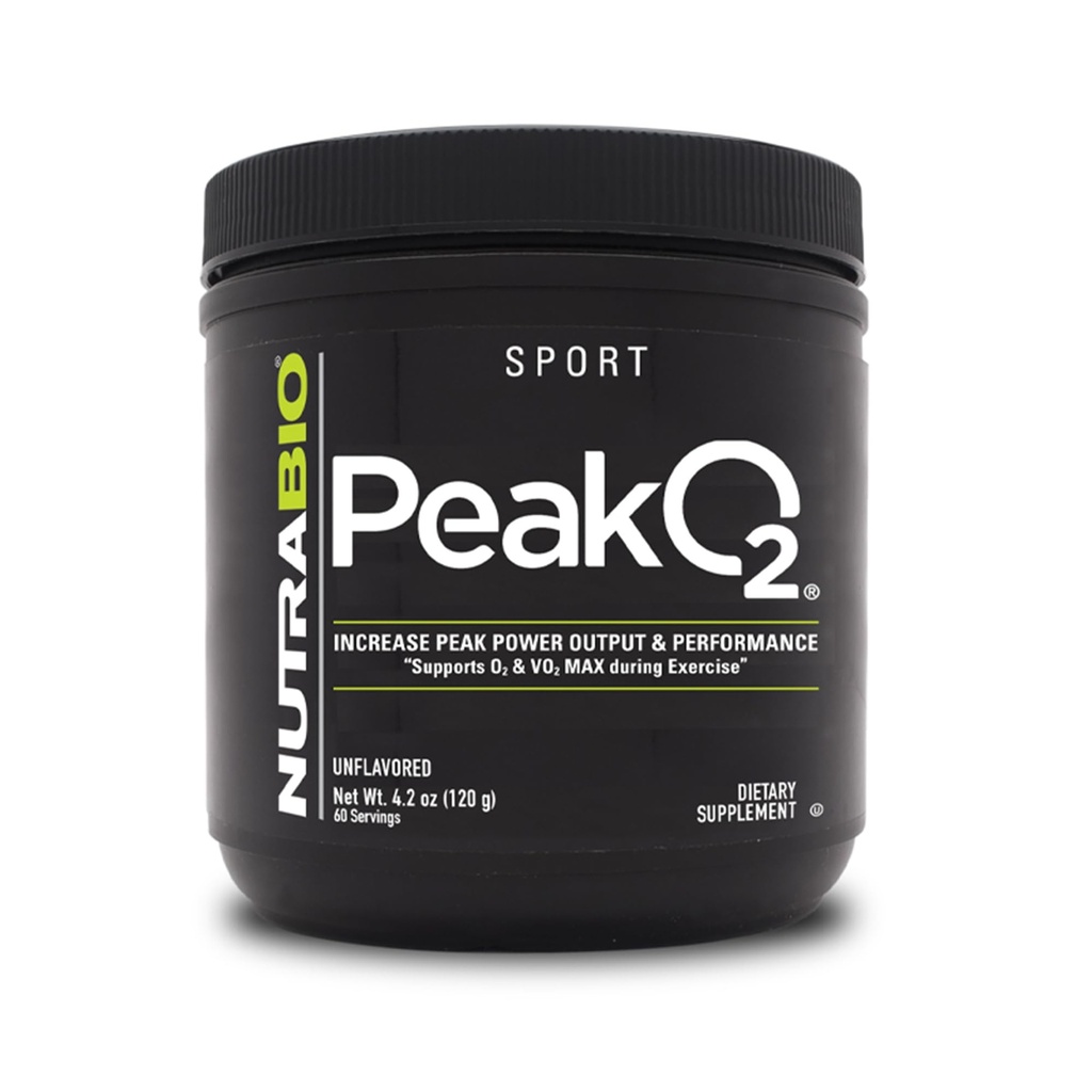 NutraBio Peak O2, Unflavored, 4,2 oz (120 g), Labs