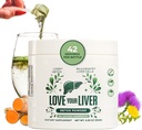 Detox rensepulver - 42 Servere af lever renser Detox & reparation pulver med mælk tidsel, Mælkebøtte Root, gurkemeje, Artiskok Leaf - Lever supplement drik pulver til leversundhed