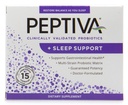 Peptiva 26 Millioner CFU Probiotisk og Sleep Support - Klinisk valideret Multi- Strain Probiotisk - Lactobacillus og Bifidobacterium, Melatonin - 15 Tæl