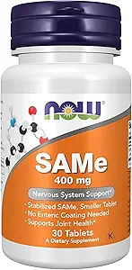 Now Foods Supplements, SAME (S- Adenosyl- L- methionin) 400 mg, Nervesystemet Support *, 30 tabletter