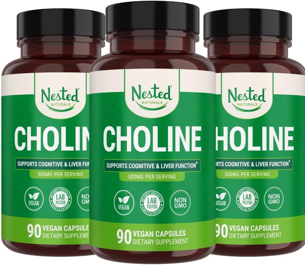 Nested Naturals Cholin Bitartrate 500mg