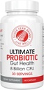 Sølv Fern Brand Ultimate Probiotika - Probiotika for kvinder & mænd - 8 milliarder CFU Spore- Forming Gut Health Supplement - DNA Verified, Vegan, Shelf- Stable, Høj overlevelse - 60 kapsler