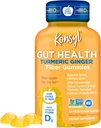 Konsyl Gut Sundhed Gurkemeje Ginger Fiber Gummies - Hjælper støtte fordøjelsessygdomme + - Vegetarisk Fiber Supplement Gummies for Adults- 56 Greve