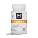 365 af Whole Foods Market, E-vitamin 400 IE med blandede tocopheroler, 60 Greve