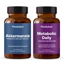 Pendulum Akkermansia & Metabolic Daily Bundle - Live Probiotiske Kosttilskud Styrke Gut Lining, Support GLP-1 Produktion, Understøtter Metabolisme