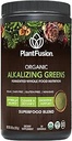 PlantFusion Alkaliserende Super Green Powder - Fermented Green Superfood Powder Blend med fordøjelige enzymer Probiotika & Prebiotic Fiber - Organisk, non-GMO, Vegan, Gluten- Free - 8.46 oz 30 Servere