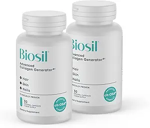 Biosil Collagen Booster Supplement - 30 Original kapsler, pakke af 2 - Patenteret ch-OSA Activator for hud, hår, negle & niks - understøtter naturlig produktion - 30-dages forsyning