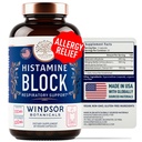 Histamin Blocker til allergier - Quercetin, Stinging Nettle Flavonoider naturlige antihistamin tabletter - Allergi Relief Kosttilskud & Antihistaminer til voksne - 60 Vegan Histamin Block kapsler