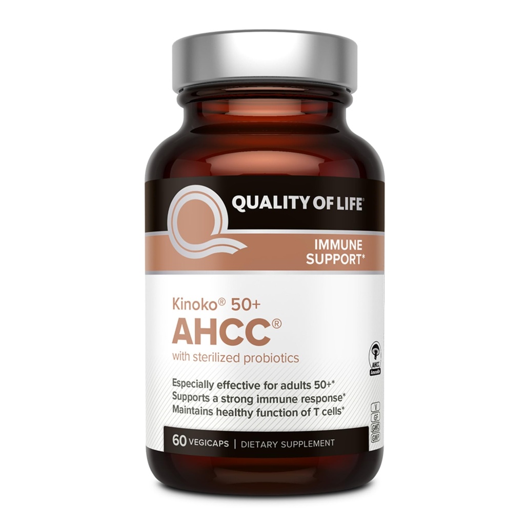 Livskvalitet AHCC 50 + Featuring AHCC og Lac- Skjold til immunforsvar