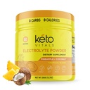 Keto Vitals Electrolytes Powder - Sugar Free Keto Electrolytes Powder with Kalium, Magnesium, Natrium, & Calcium - Ingen Sugar Electrolyte Drink Mix & Hydration Powder, 60 Servering, Ananas Kokokos