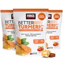 Kraftfaktor bedre gurkemeje fælles støtte supplement til ekstra styrke fælles sundhed, med HydroCurc gurkemeje med sort pepper til Superior Absorption, Frugt Splash, 180 Soft Chews
