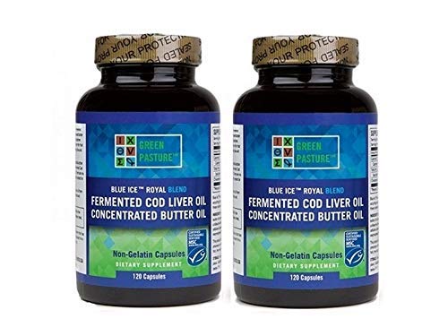 Grøn Pastur Blå Ice Royal Butter Oil Gæret torsk Lever Oil Blend 240