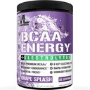 EVL BCAAs Aminosyrer Powder - BCAA Energy Pre Workout Powder for Muscle Recovery Lean Growth and Endurance - Rehydrating Post Workout Recovery Drikke med 6 Key Electrolytes - Grape Splash