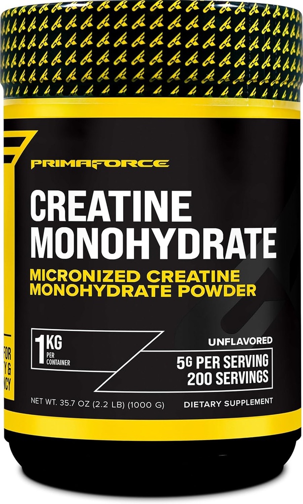 Primaforce Creatin monohydrat pulver - 1.000 mormor - Mikroniseret