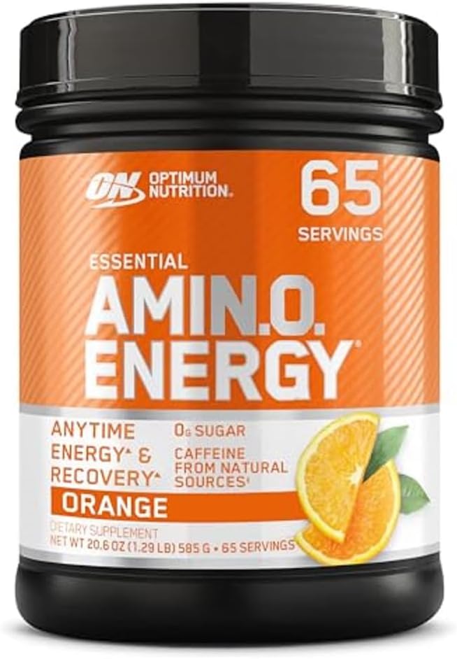 Optimum Nutrition Amino Energy - Pre Workout with Green Tea, BCAA, Amino Acids, Keto Friendly, Green Coffee Extract, Energy Powder - Orange Cooler, 65 Servings (Packaging May Vary)