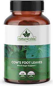 Pata de Vaca - Cow 's Foot Leaves - 100 Veggie Capsules - 1.500mg Herbal Supplement køer Foot