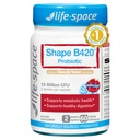 Life-Space Shape B420 Probiotics for Shape Better, GLP-1 Boost, 2 Month Serving, Clinically Backed Metabolism Support, Prebiotic + Probiotic for Women and Men, 60 Vegetarian Capsules