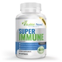 Super Wellness Immunbooster - Quercetin Immunity Support, 25 Vitaminer, Urter, Superfoods, Svampe - Vitaminer C & E - Selen - Gurkemeje - Immunforsvar Supplement - 60 Kapsler