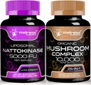Natokinase Supplement kapsler - 5000 FU - enzymer fra Pure Japansk Nato Extract