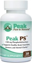 Peak Pure & Natural "Peak PS" Phosphatidylserin Brain Health Supplement - Soy- Free Nootrop for Memory Health - Supplement for Brain Health - 30 Count 100mg Softgels