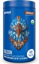 BIRDMAN Falcon Vegan Protein Powder Organic, Stevia & Sugar Free, Plant Based Protein, Low Carb, Dairy Free, Keto, Non Whey Protein, Probiotic, Pea Protein Medical 124; Chokolade Flavor - 18 Servering - 1.32lb
