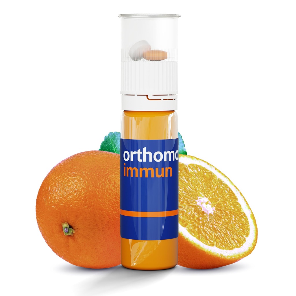 Orthomol Immun Hætteglas, Daglig Liquid immunforsvar Support, 7 - Day Supply, Inkluderer Vitamin A, B, C, D, E, Zink & Jod, Premium Formel til forbedret immunforsvar & Samlet Vitalitet