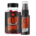 Wild Willies Beard Growth Dual Threat: Beard Growth Gummies og Serum Kit til mænd - Biotin, Koffein & Essential Growth Oil til Fuller, Thicker Facial Hår - Beard Vitaminer & Enhance Beard Growth