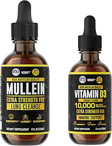 HERBIFY Bundle - Mullein Leaf Extract & D3-vitamin - Respiratorisk support & immunboost